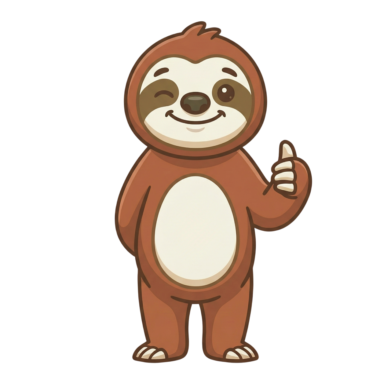 Olly the posture buddy giving a thumbs up